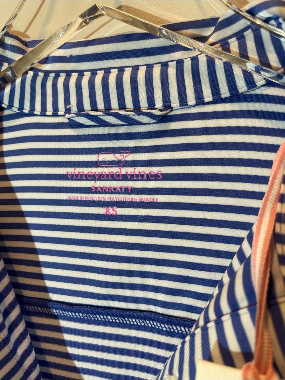 Vineyard Vines Margo SanKaty Midi Striped Blue & White Dress Size XS NWT - Picture 5 of 11